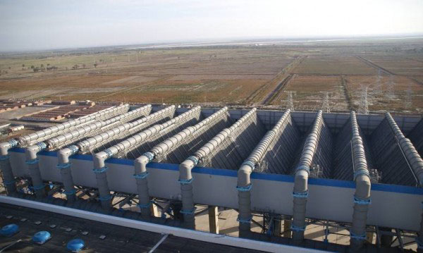 Системы воздушного охлаждения выполнено на Улашанской ТЭС